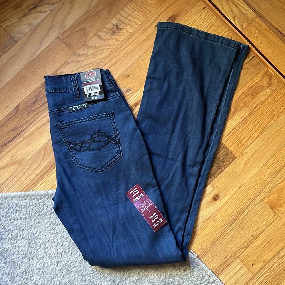 NWT Cowgirl Tuff dark ultra breathe bootcut 25” 33”L